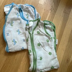Two Aden+Anais sleepsacks